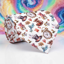 Wonderland Classic Pattern Necktie Tie Krawatte