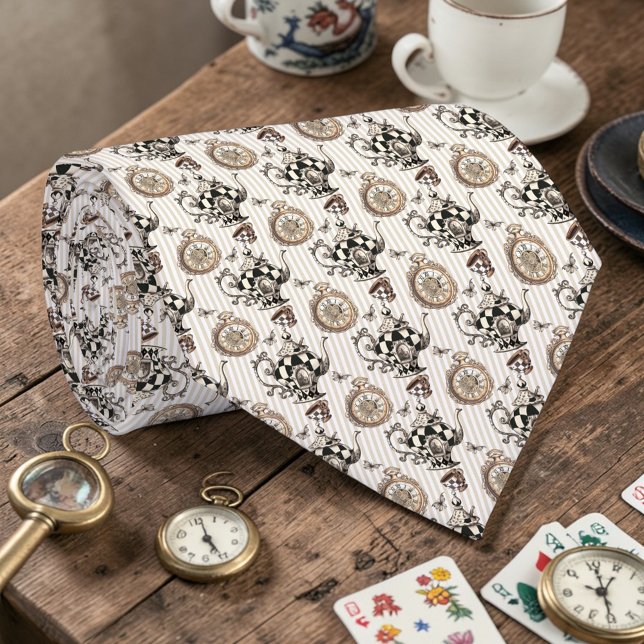 Wonderland Classic Pattern Necktie Tie Krawatte (Von Creator hochgeladen)