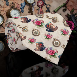 Wonderland Classic Pattern Necktie Tie Krawatte