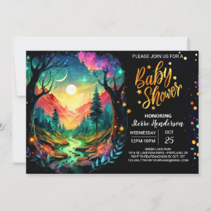 Wonderland Enchanted Grove Baby Shower Einladung