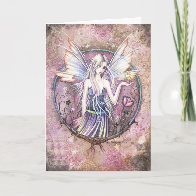 Wonderland Fairy Greeting Card Karte (Vorderseite)