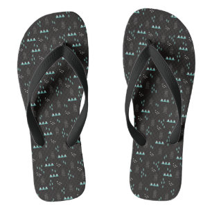 Wonderland Geometrisches Nachtmuster Flip Flops