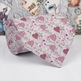 Wonderland Lilac Classic Pattern Necktie Tie Krawatte