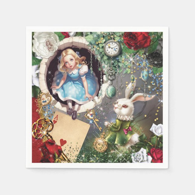 Wonderland Party Napkin Serviette (Vorderseite)