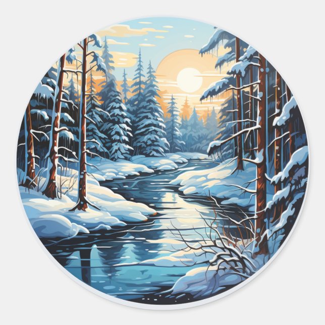 Wonderland Pine Forest Sticker (Vorderseite)