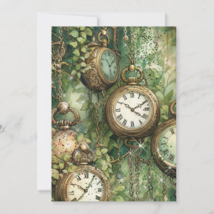 Wonderland Save the Date Card Einladung