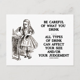 Wonderland Sei vorsichtig, was du trinkst (Alice) Postkarte