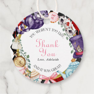 Wonderland Tea Party Märchenkind zum Geburtstag Geschenkanhänger