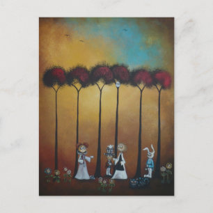 Wonderland Tee Party Postkarte