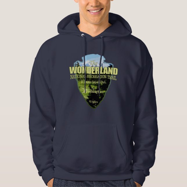 Wonderland Trail (Pfeilspitzen) Hoodie (Vorderseite)