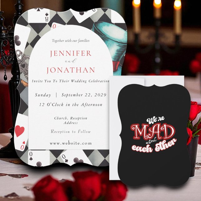 Wonderland Whimsy Wedding Einladung (Von Creator hochgeladen)