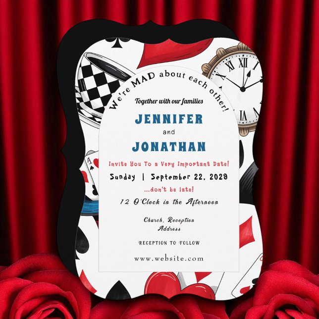Wonderland Whimsy Wedding Einladung (Von Creator hochgeladen)