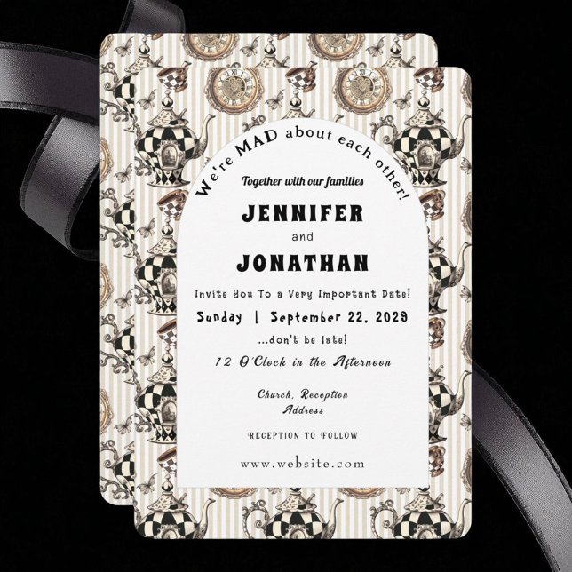 Wonderland Whimsy Wedding Einladung (Von Creator hochgeladen)