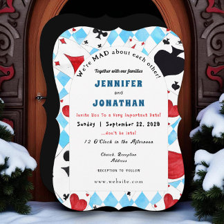 Wonderland Whimsy Wedding Einladung