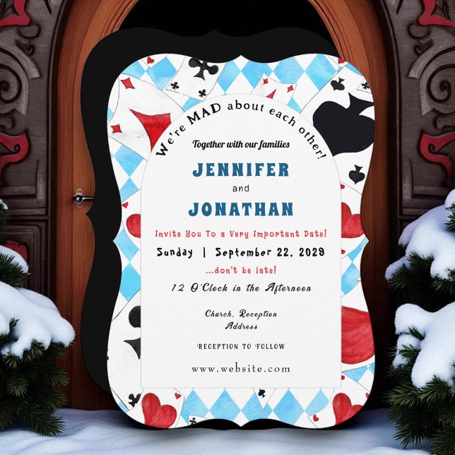 Wonderland Whimsy Wedding Einladung (Von Creator hochgeladen)