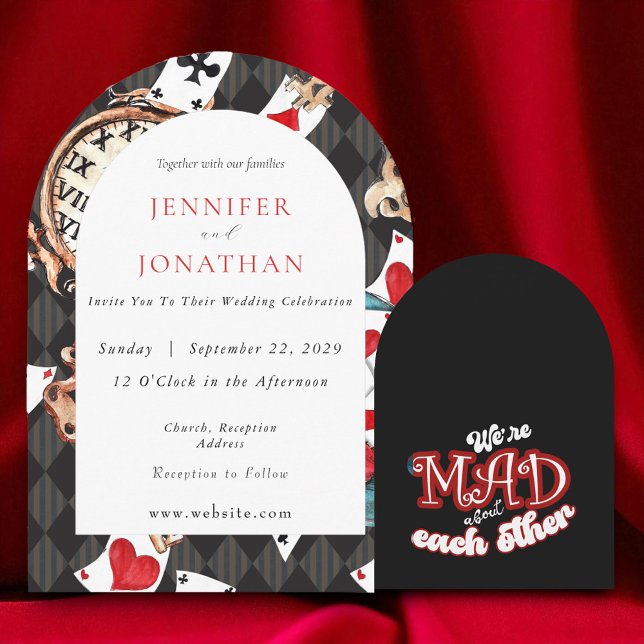 Wonderland Whimsy Wedding Einladung (Von Creator hochgeladen)