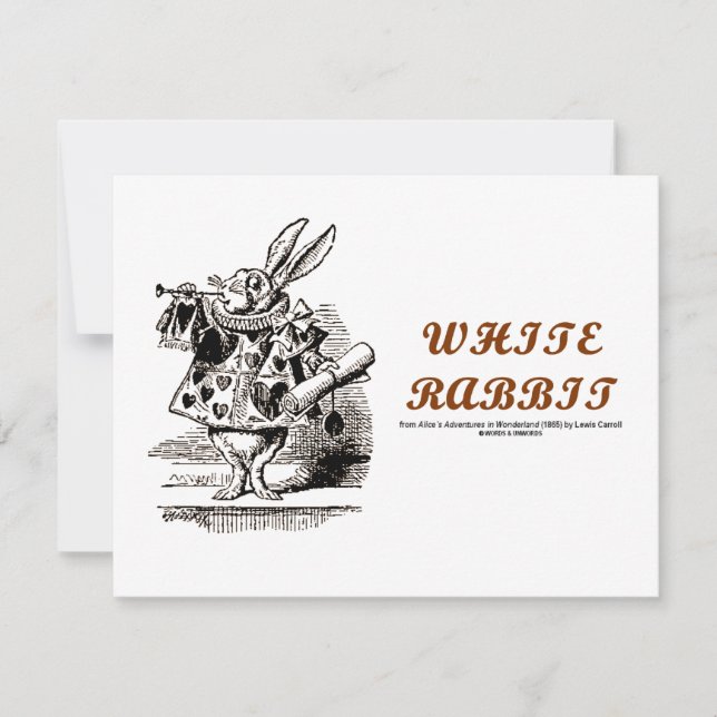 Wonderland White Rabbit (Vorderseite)