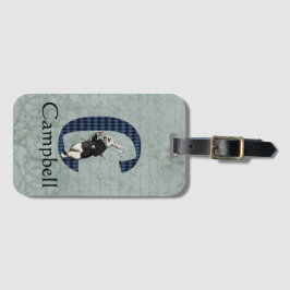 Wonderland White Rabbit Letter C Gepäckmarke Gepäckanhänger