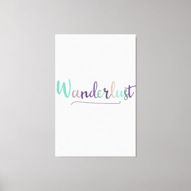 Wonderlust Leinwanddruck (Vorderseite)