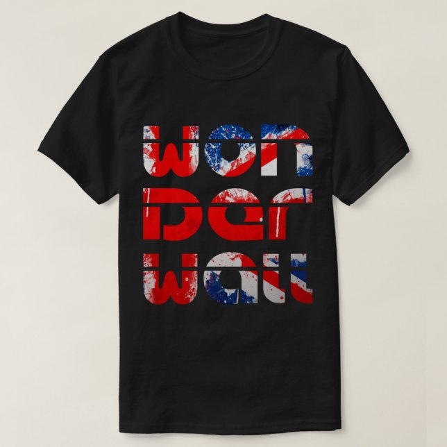 Wonderwall (UK flag) Oasis inspired T-Shirt Essent (Design vorne)