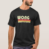 Wong Surname Retro Vintag 80er 90s Geburtstagsreun