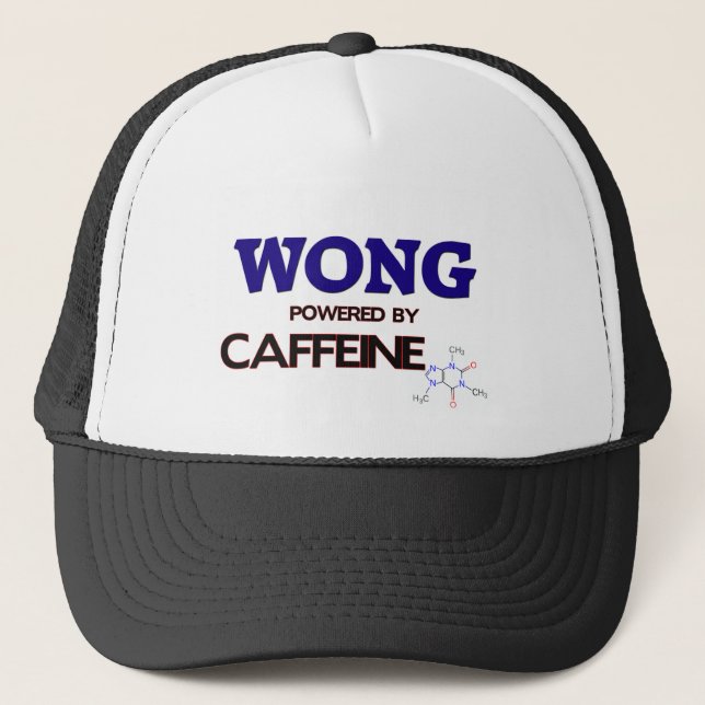 Wong trieb durch Koffein an Truckerkappe (Vorderseite)