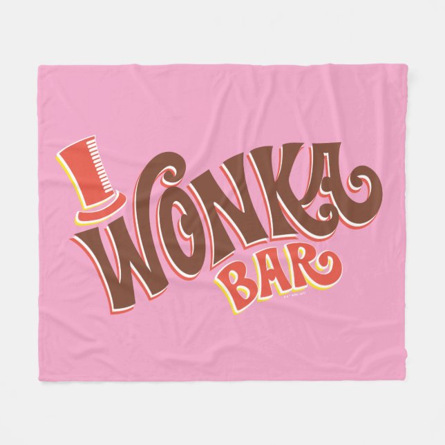 Wonka-Bar-Logo Fleecedecke (Vorderseite (Horizontal))