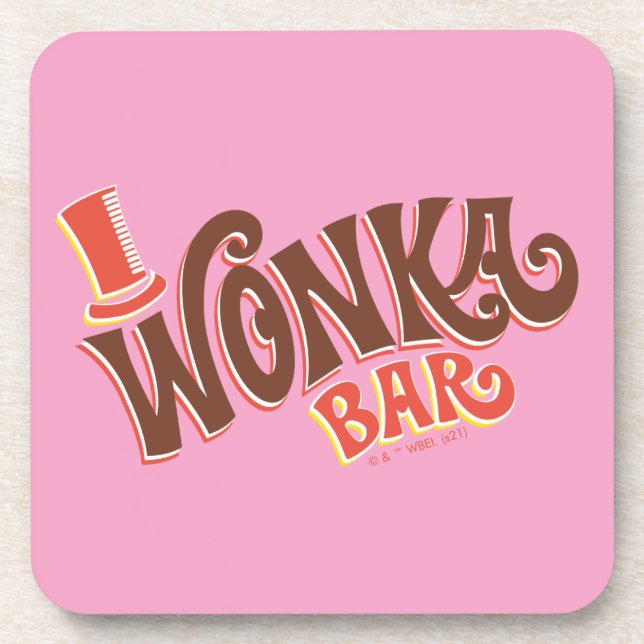 Wonka-Bar-Logo Getränkeuntersetzer (Vorderseite)