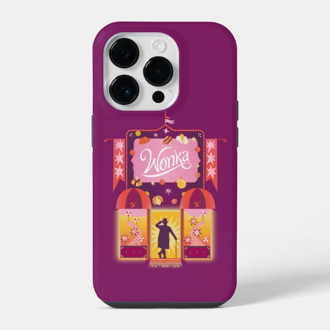 Wonka Candy Store Grafik iPhone Hülle (Rückseite)