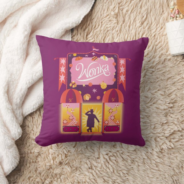 Wonka Candy Store Grafik Kissen (Decke)