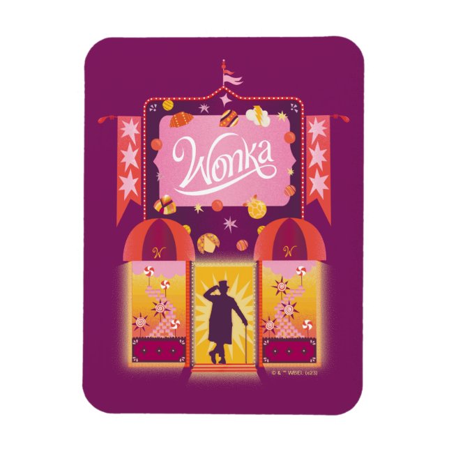 Wonka Candy Store Grafik Magnet (Vertikal)