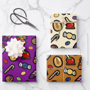 Wonka Factory Inspiriert Wrapping Paper Set von 3 Geschenkpapier Set