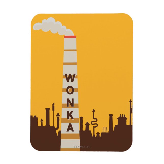 Wonka Factory Silhouette Magnet (Vertikal)