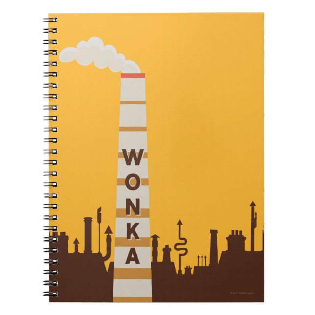 Wonka Factory Silhouette Notizblock (Vorderseite)