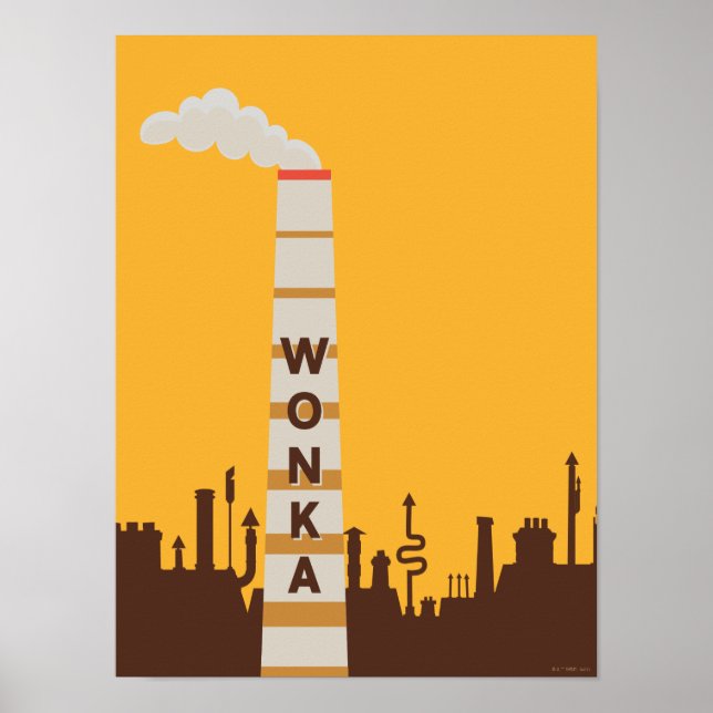 Wonka Factory Silhouette Poster (Vorne)