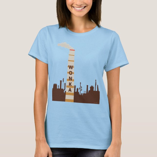 Wonka Factory Silhouette T-Shirt (Vorderseite)