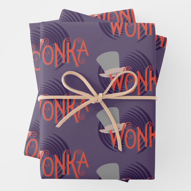 Wonka Spiral Logo Geschenkpapier Set (Beispiel)