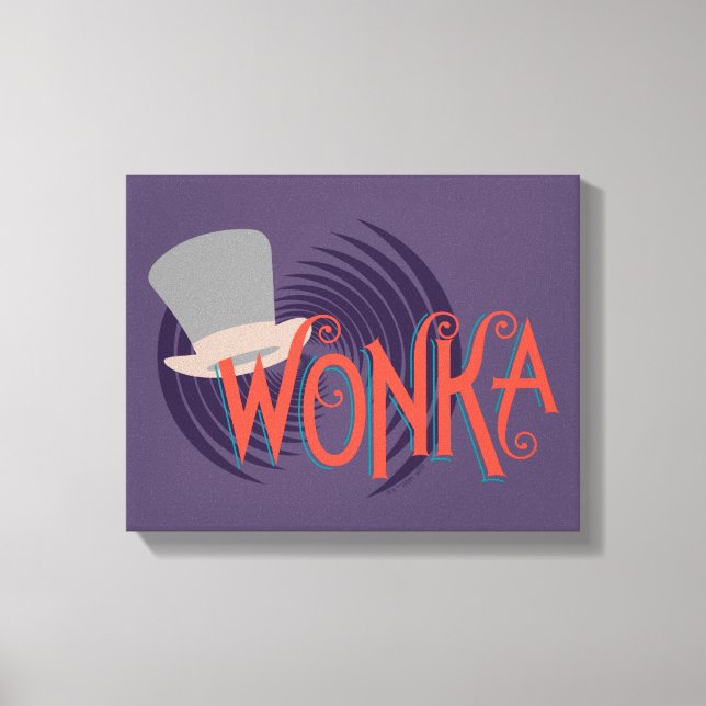 Wonka Spiral Logo Leinwanddruck (Vorderseite)