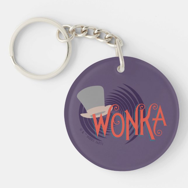 Wonka Spiral Logo Schlüsselanhänger (Vorderseite)