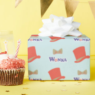 Wonka Top Hat & Bow Krawatte Geschenkpapier