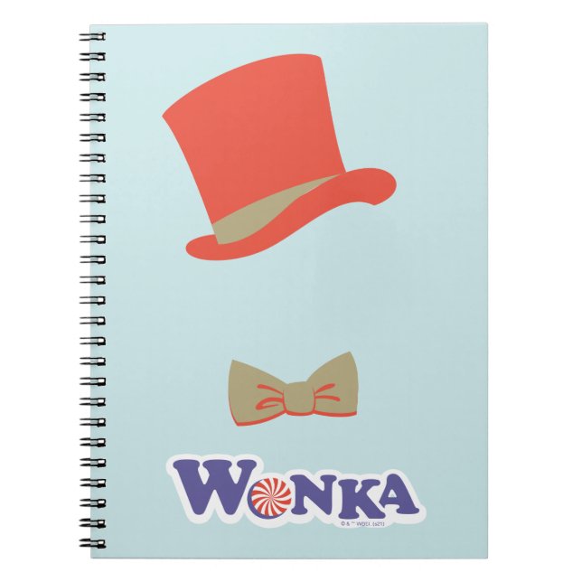Wonka Top Hat & Bow Krawatte Notizblock (Vorderseite)