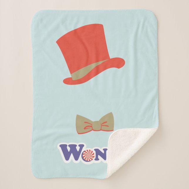 Wonka Top Hat & Bow Krawatte Sherpadecke (Vorderseite)