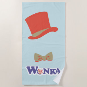 Wonka Top Hat & Bow Krawatte Strandtuch
