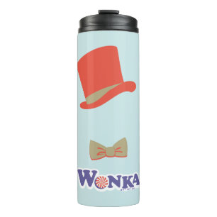 Wonka Top Hat & Bow Krawatte Thermosbecher