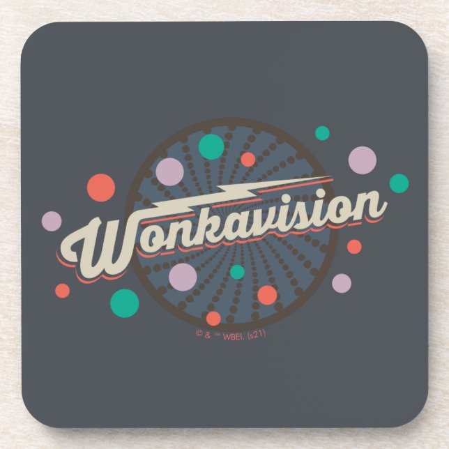 Wonkavision-Logo Getränkeuntersetzer (Vorderseite)