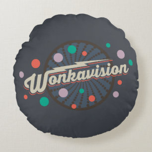 Wonkavision-Logo Rundes Kissen