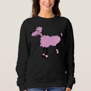 Wonky Pink Poodle Sweatshirt