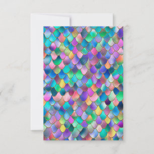 Wonky Rainbow Glitzer Metal Mermaid Scales