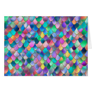 Wonky Rainbow Glitzer Metal Mermaid Scales