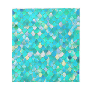 Wonky Watercolor-aquamarine Notizblock